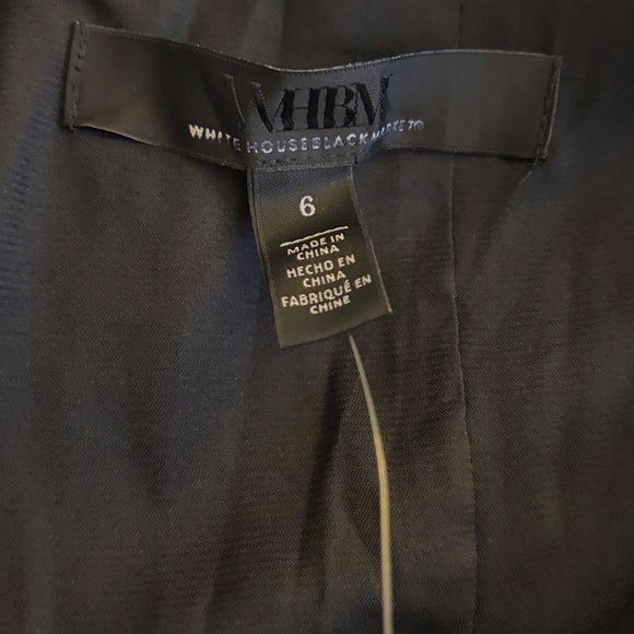 White House Black Market Blue & Green Leaf-Print Midi Dress - Picture 5 of 8